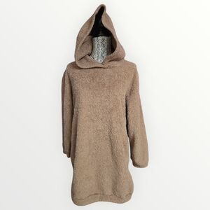 SHEIN Tan Hooded Women Sweater